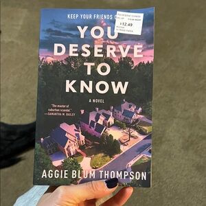 You Deserve to Know by Aggie Blum Thompson Novel